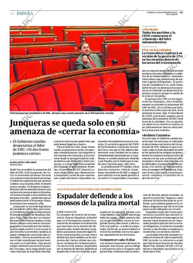 ABC MADRID 15-11-2013 página 30