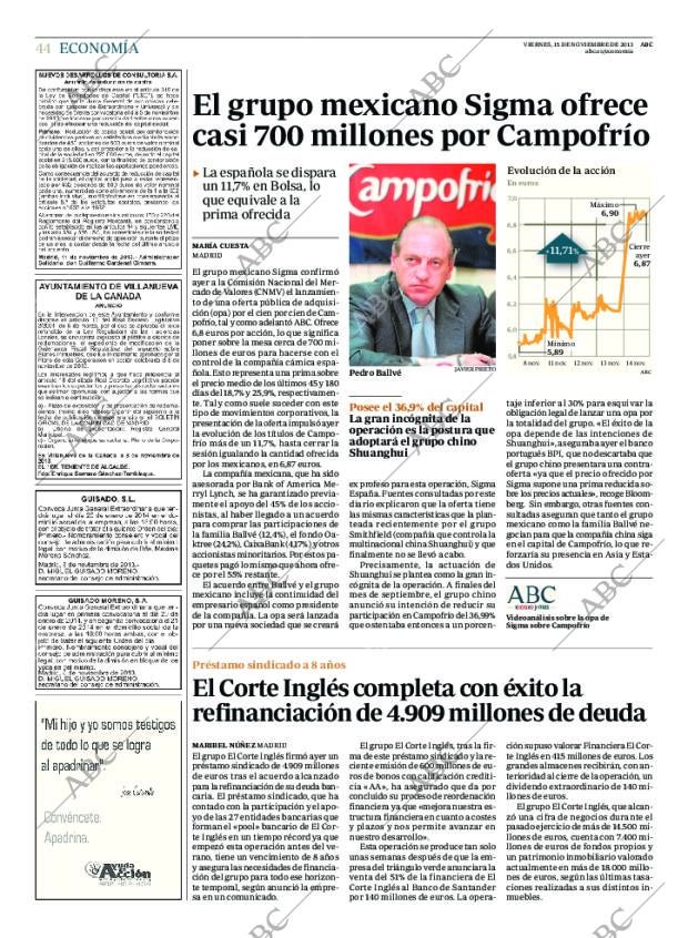 ABC MADRID 15-11-2013 página 44