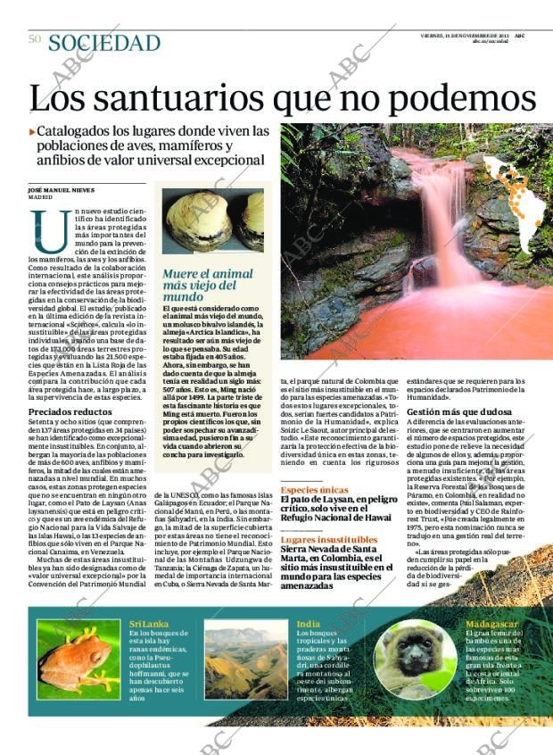 ABC MADRID 15-11-2013 página 50