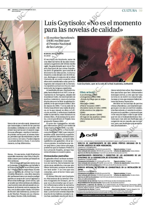 ABC MADRID 15-11-2013 página 59