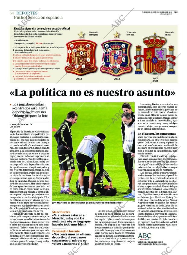 ABC MADRID 15-11-2013 página 64