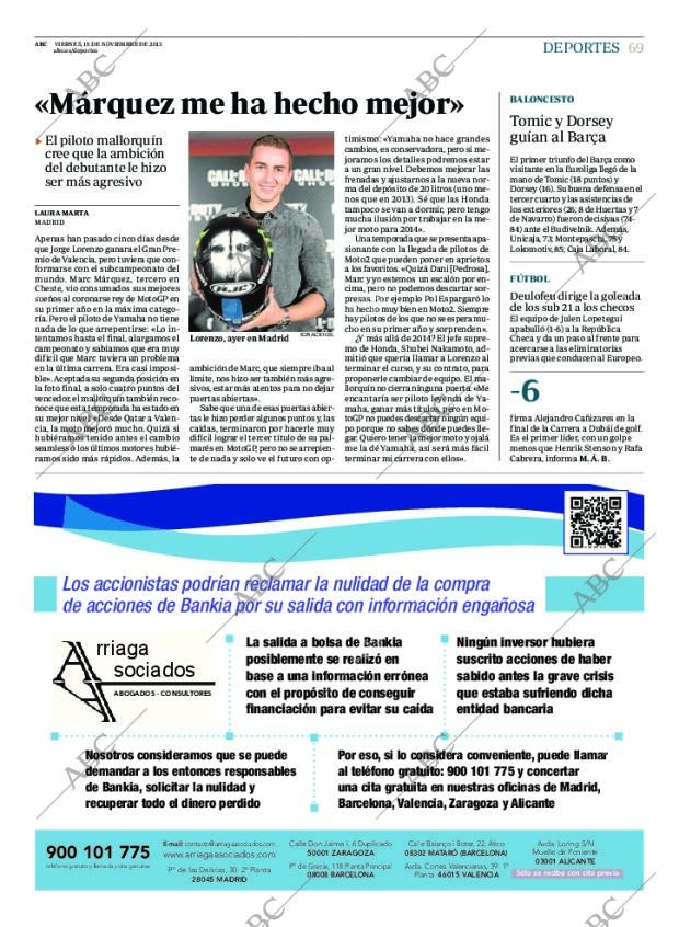 ABC MADRID 15-11-2013 página 69