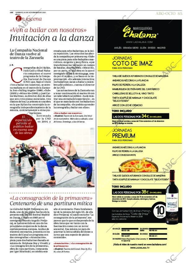 ABC MADRID 15-11-2013 página 85