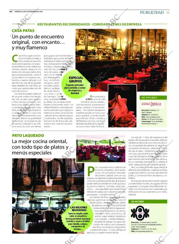 ABC MADRID 15-11-2013 página 91