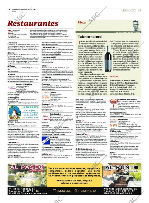 ABC MADRID 15-11-2013 página 95