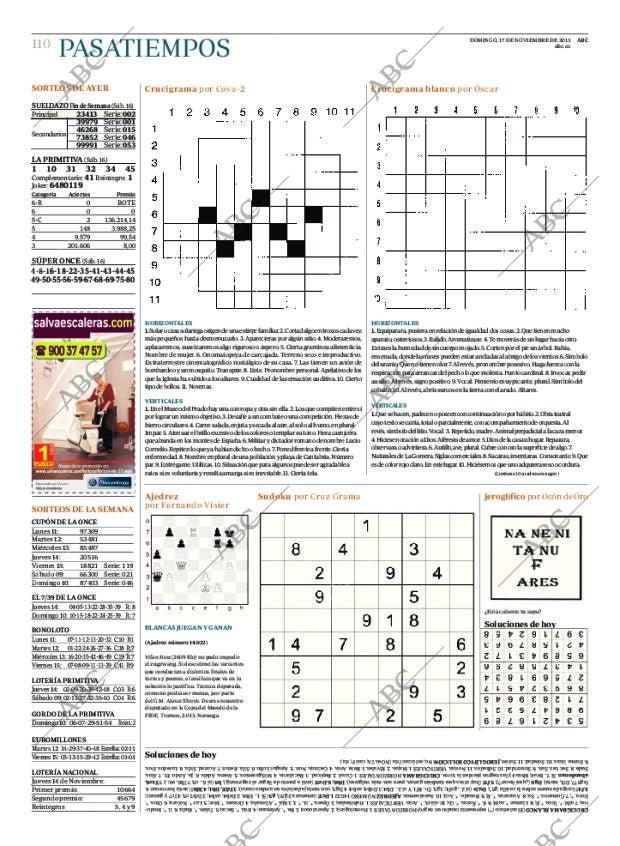 ABC MADRID 17-11-2013 página 110