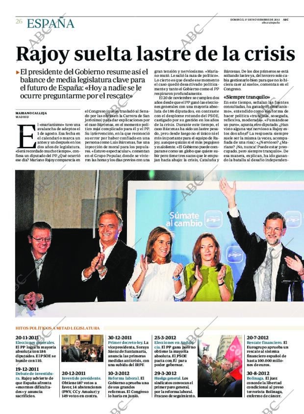 ABC MADRID 17-11-2013 página 26