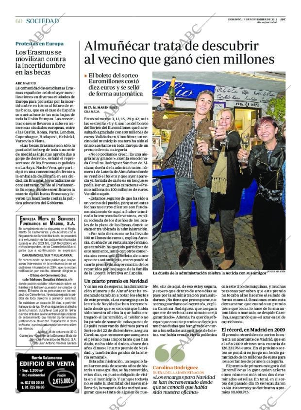 ABC MADRID 17-11-2013 página 60