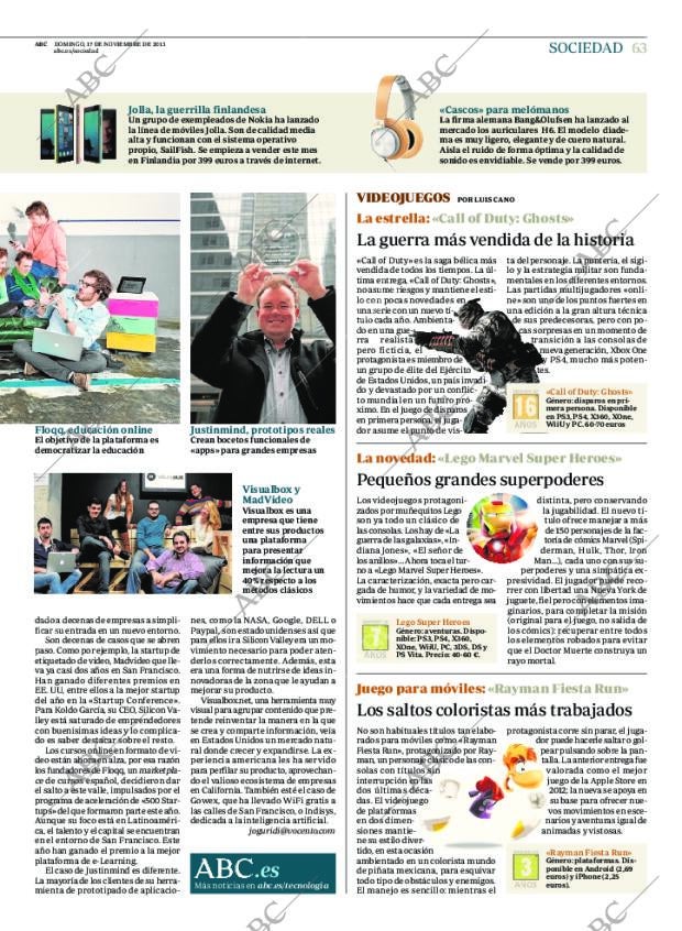 ABC MADRID 17-11-2013 página 63