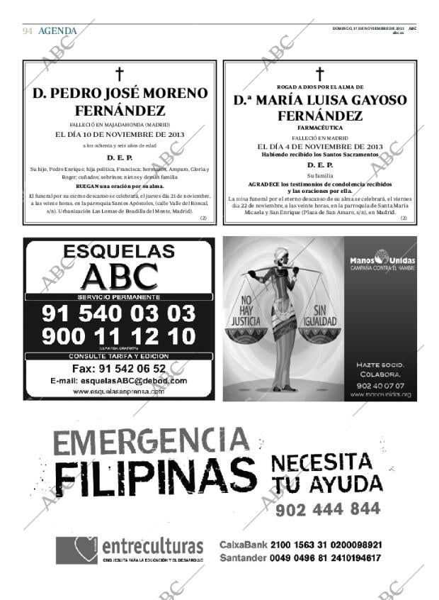 ABC MADRID 17-11-2013 página 94