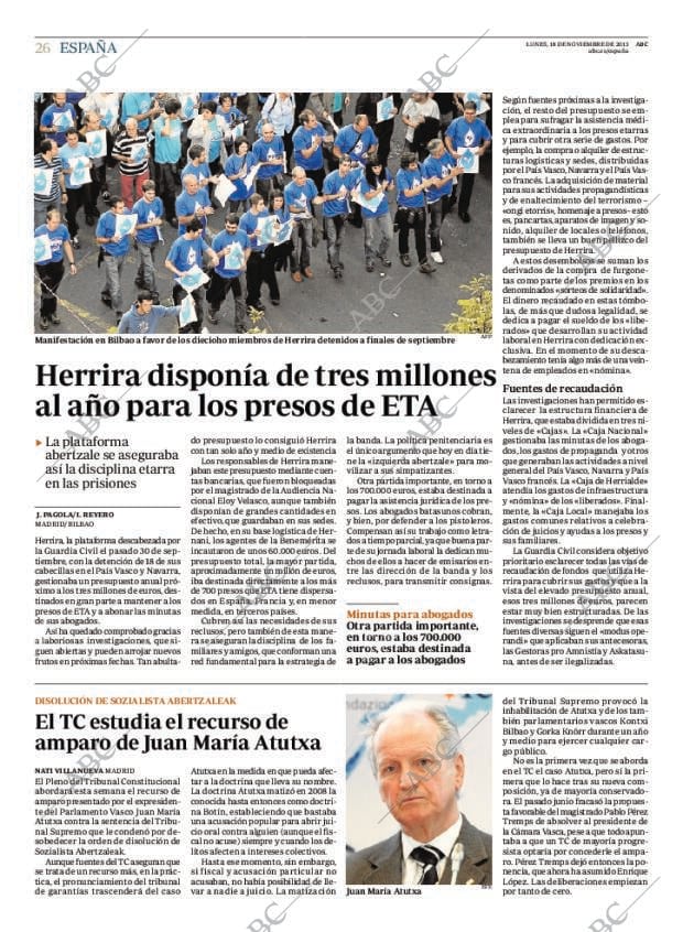 ABC MADRID 18-11-2013 página 26