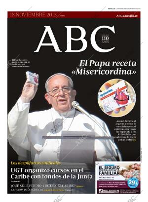 ABC SEVILLA 18-11-2013 página 1