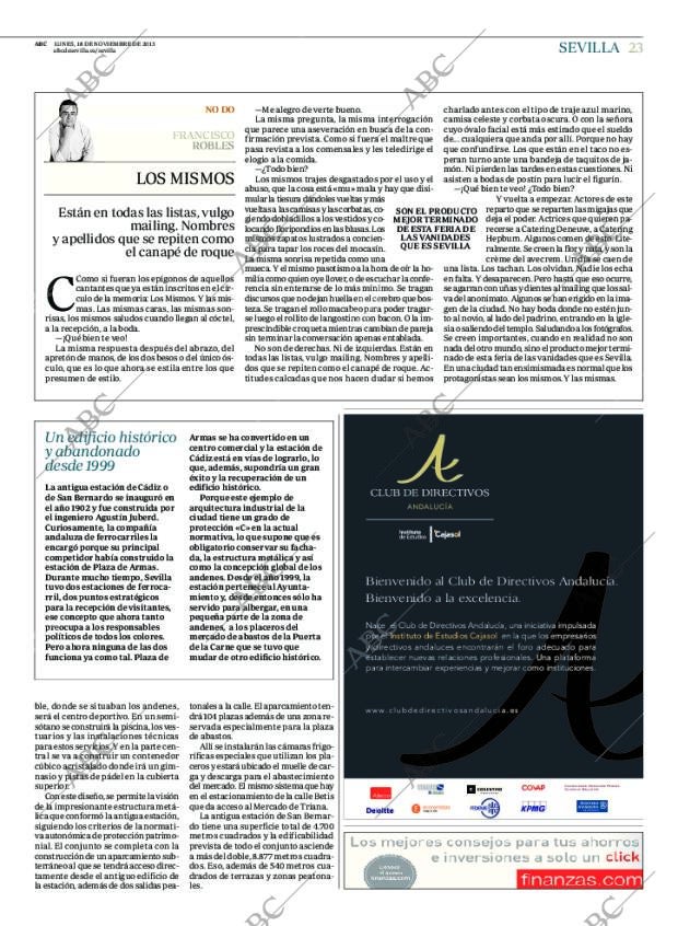 ABC SEVILLA 18-11-2013 página 23