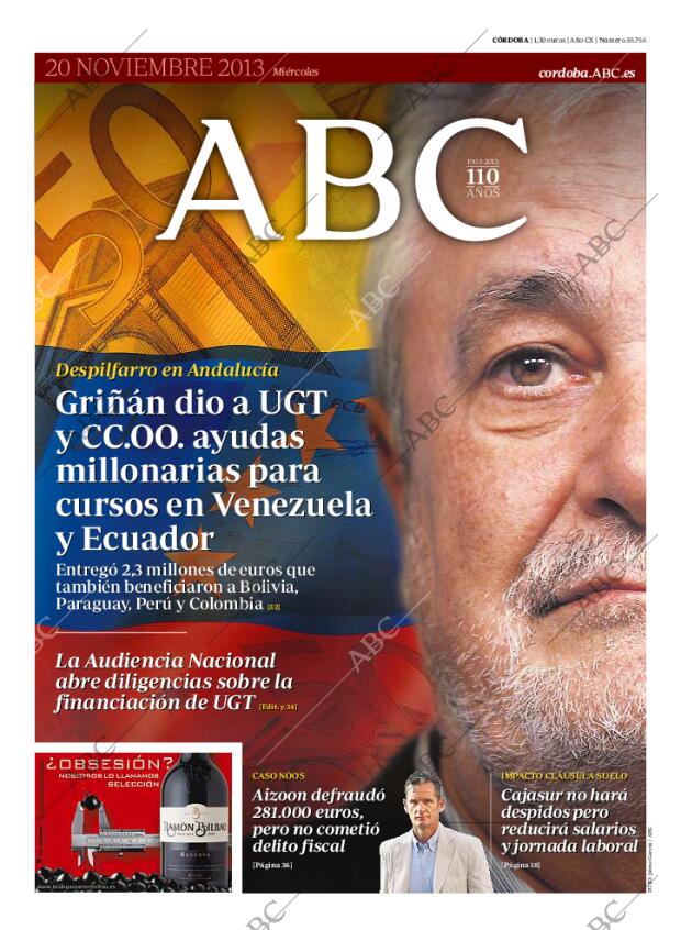 ABC CORDOBA 20-11-2013 página 1