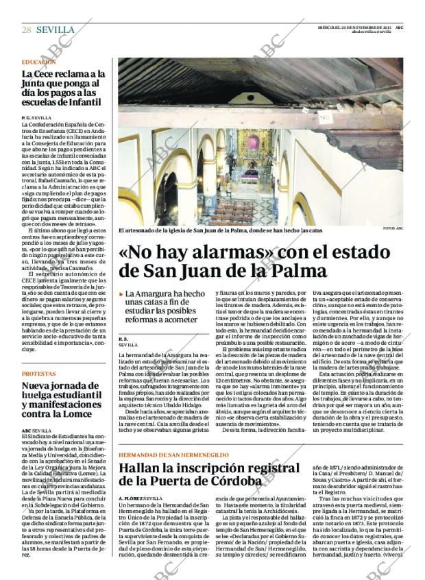 ABC SEVILLA 20-11-2013 página 28