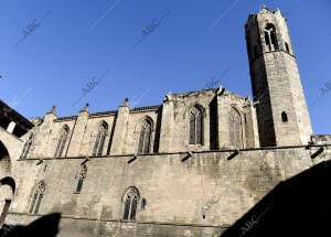 Barrio Gotico de Barcelona. Plaza del Rey. Catedral. Carrer del Bisbe. Sant...