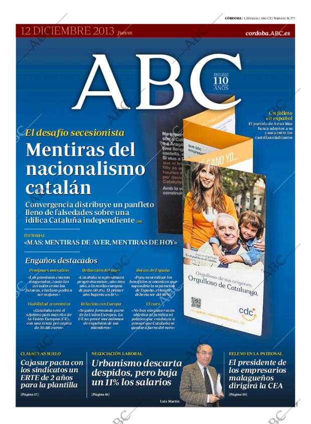ABC CORDOBA 12-12-2013 página 1
