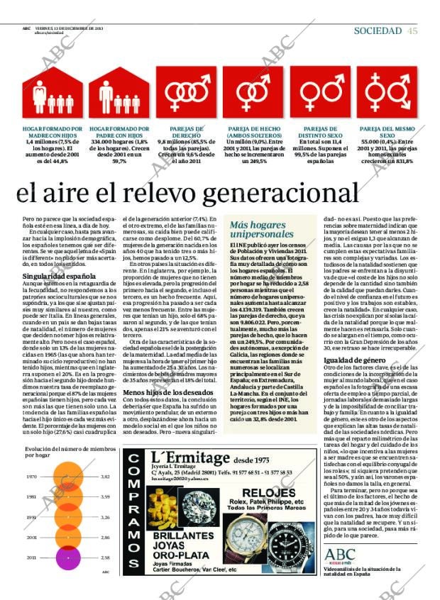 ABC MADRID 13-12-2013 página 45