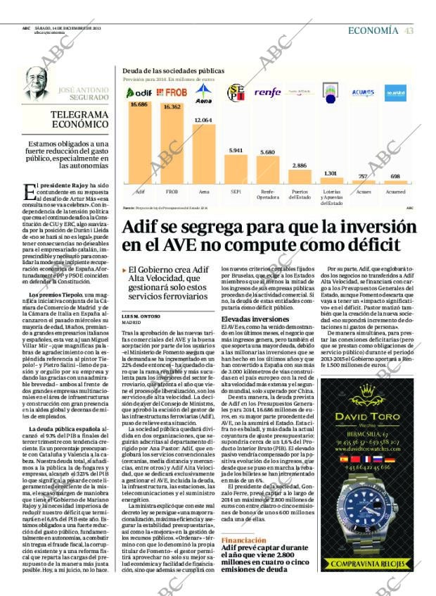 ABC MADRID 14-12-2013 página 43