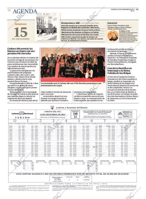 ABC MADRID 15-12-2013 página 96