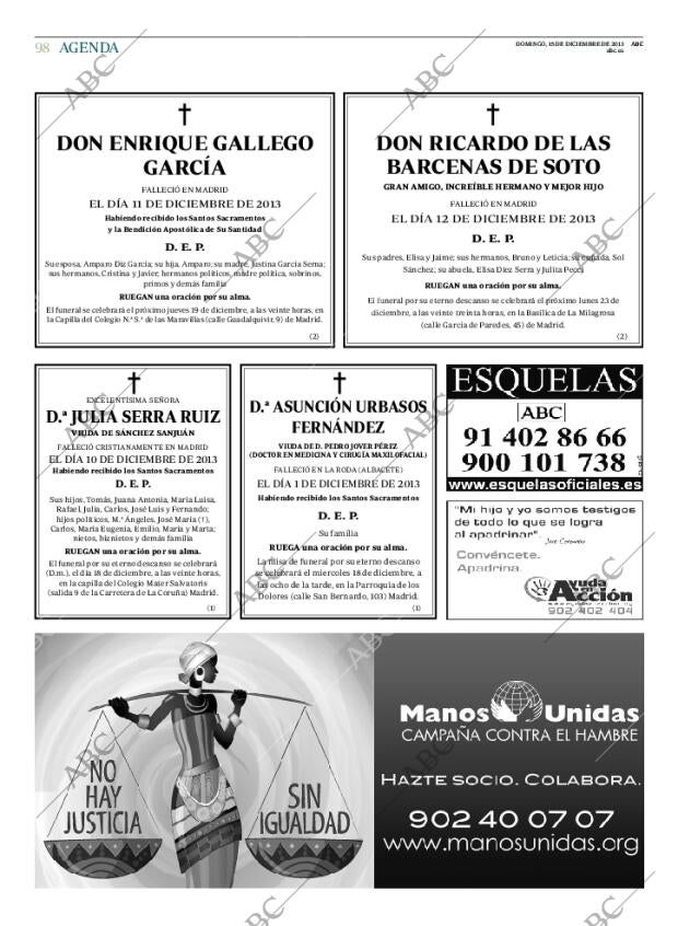 ABC MADRID 15-12-2013 página 98