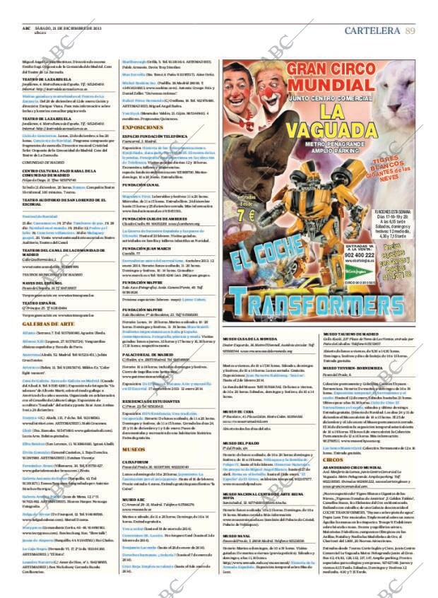 ABC MADRID 21-12-2013 página 89