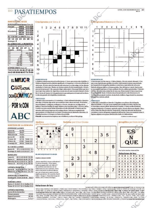ABC MADRID 23-12-2013 página 114
