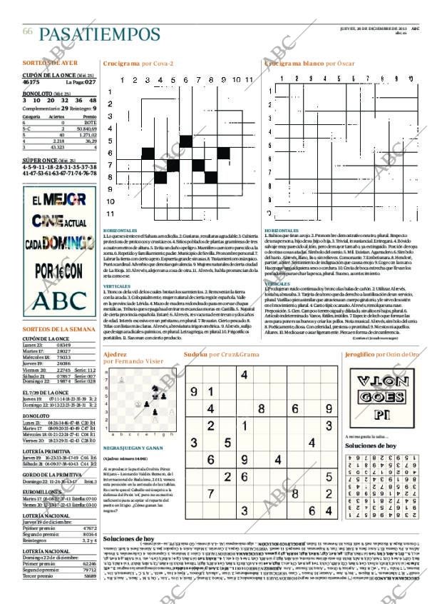 ABC MADRID 26-12-2013 página 66