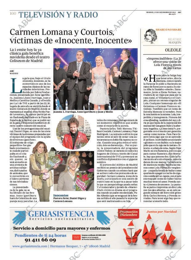 ABC MADRID 27-12-2013 página 100