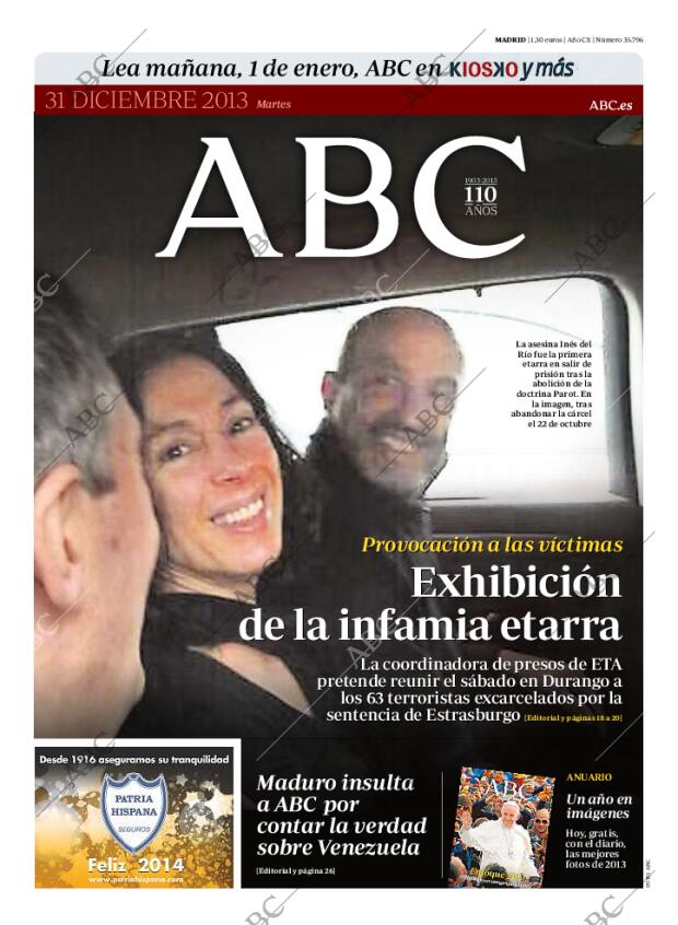 ABC MADRID 31-12-2013 página 1