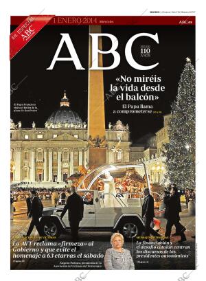 ABC MADRID 01-01-2014 página 1