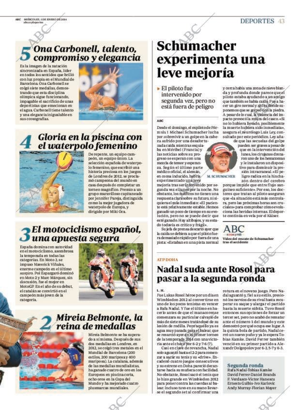 ABC MADRID 01-01-2014 página 43