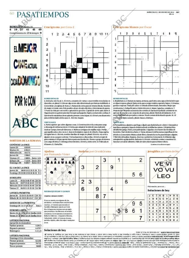 ABC MADRID 01-01-2014 página 60
