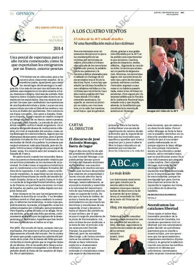 ABC MADRID 02-01-2014 página 16