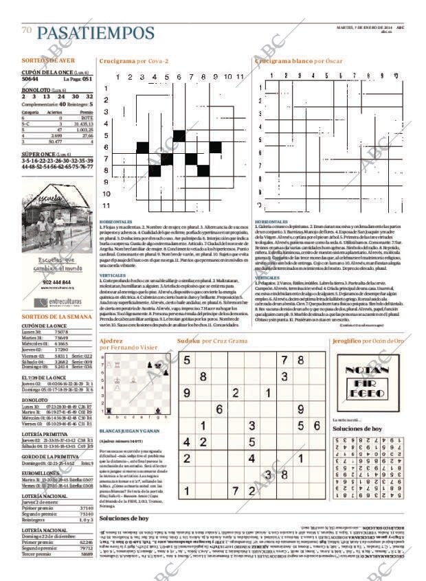 ABC MADRID 07-01-2014 página 74