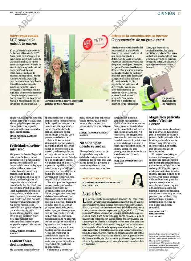 ABC MADRID 11-01-2014 página 17