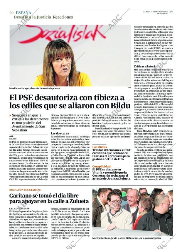 ABC MADRID 11-01-2014 página 20