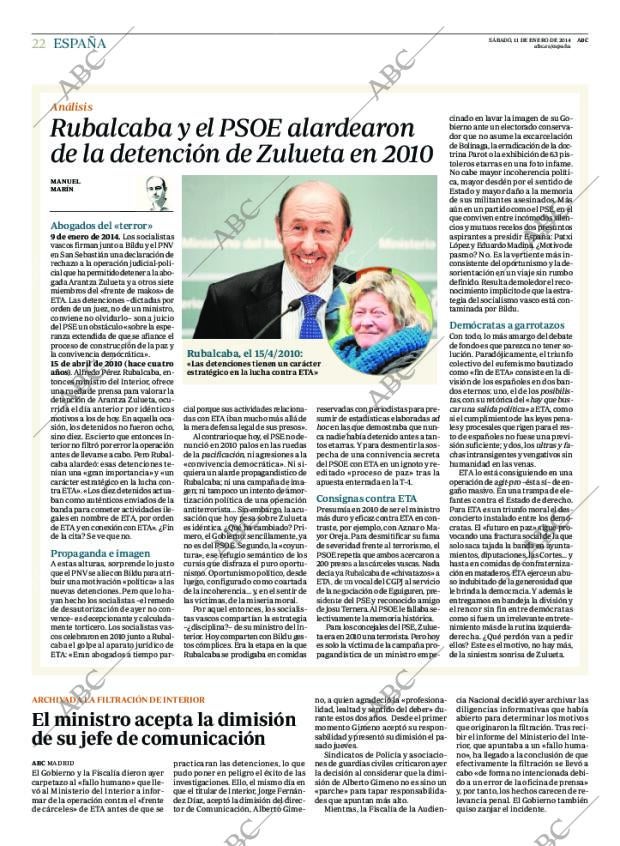 ABC MADRID 11-01-2014 página 22