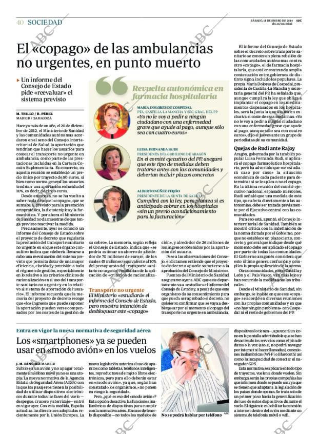 ABC MADRID 11-01-2014 página 40