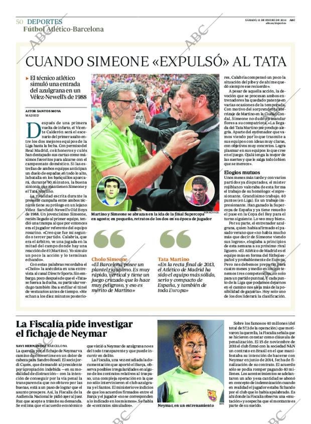 ABC MADRID 11-01-2014 página 50