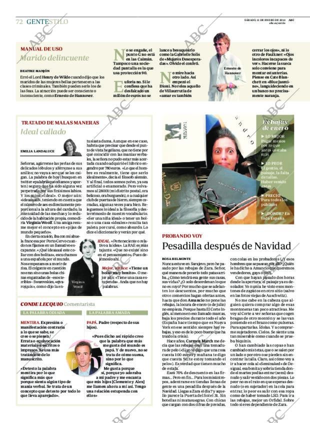 ABC MADRID 11-01-2014 página 72