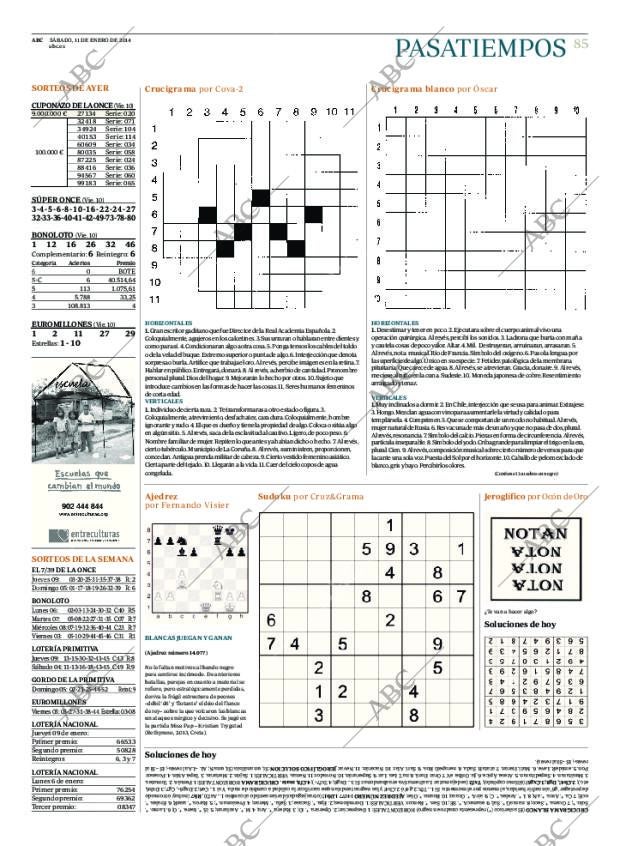 ABC MADRID 11-01-2014 página 85