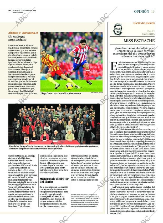 ABC MADRID 12-01-2014 página 19