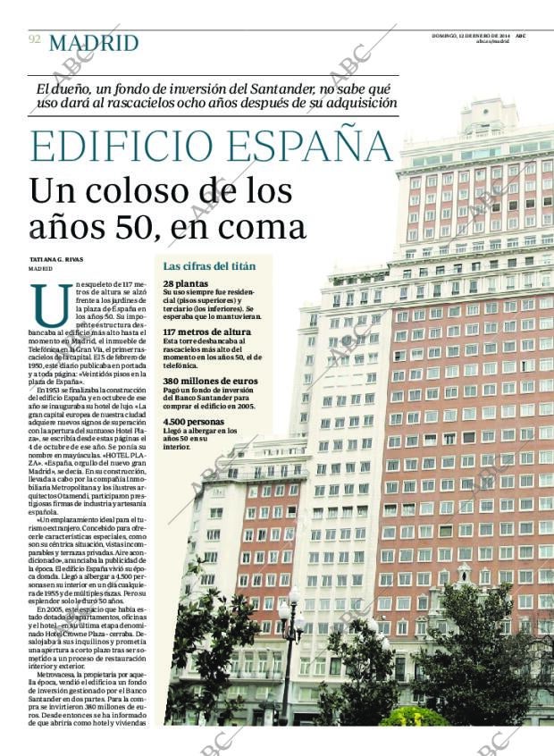 ABC MADRID 12-01-2014 página 92