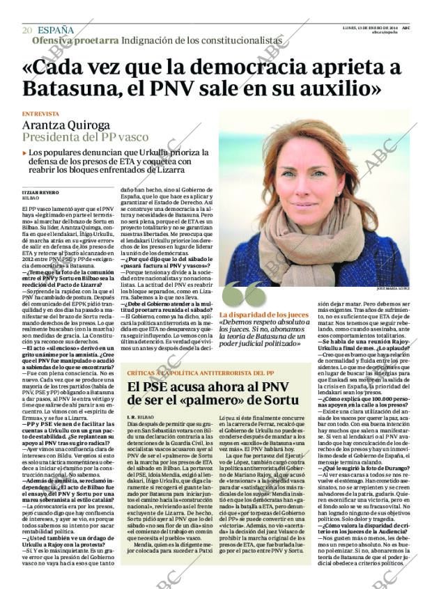 ABC MADRID 13-01-2014 página 20