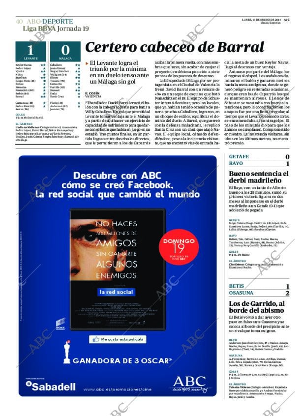 ABC MADRID 13-01-2014 página 40