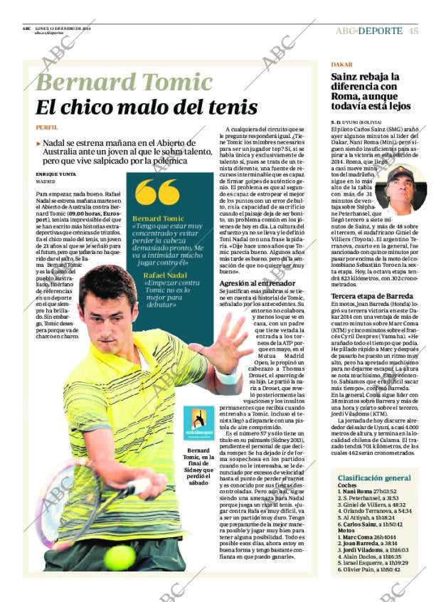 ABC MADRID 13-01-2014 página 45