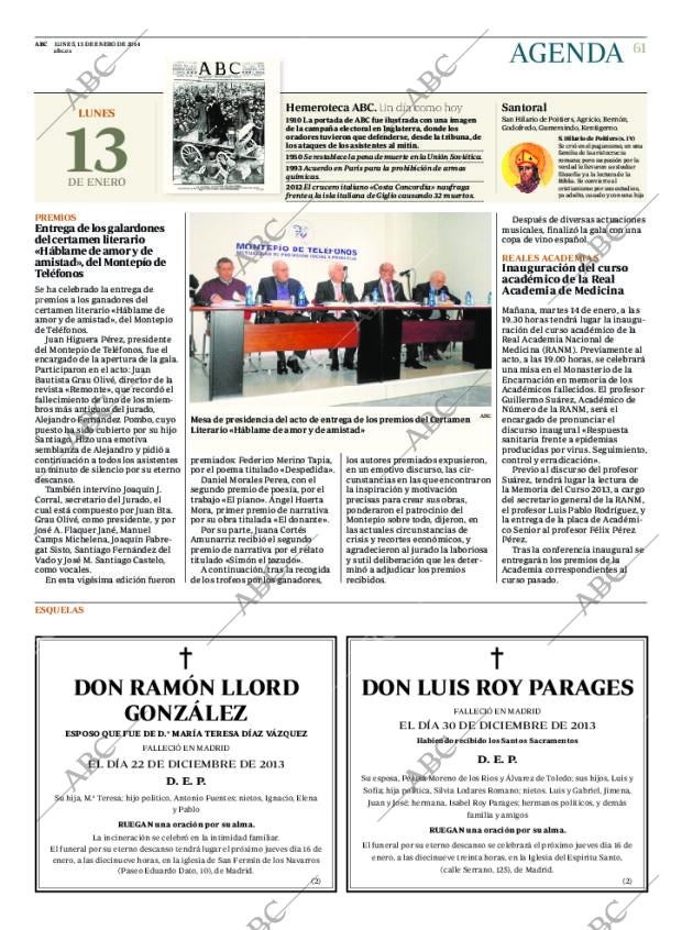 ABC MADRID 13-01-2014 página 61