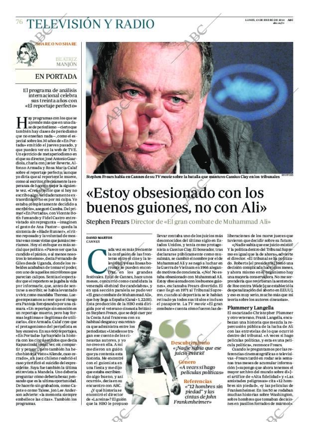ABC MADRID 13-01-2014 página 76