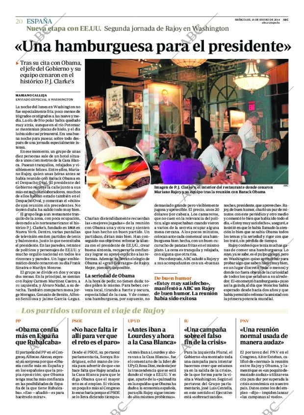 ABC MADRID 15-01-2014 página 20